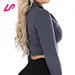 cropped zip up athletic jacket